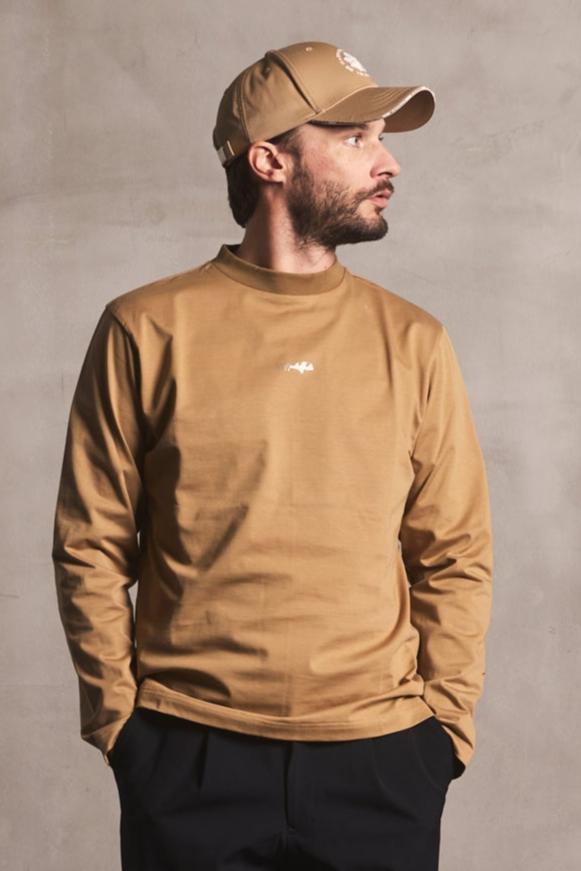 HIGH DENSITY MOCK NECK LONG SLEEVE TEE